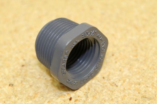 Fitting-3/4" X 1/2 " PVC Reducing Bushing MPT X FPT SCH 80