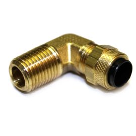 3/8" Compression X 1/4"MPT Brass Elbow
