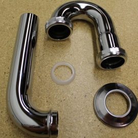 1 1/2 17GA. Chrome P-Trap L/C