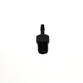 Fitting-1/8" High Pressure Male Hose Barb (black) (1/8" MPT X 1/8" Barb)