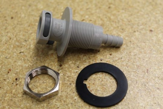 Fitting-Alcohol Female Bulkhead Panel Mount Hose Barb