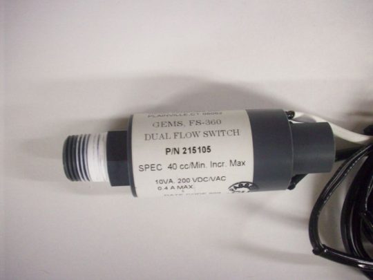 Individual Flow Switch Used w/ System 83 Channel Monitoring