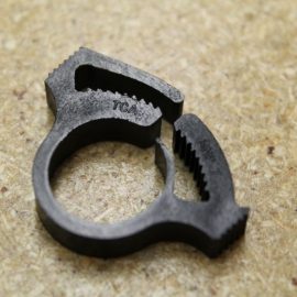 #7 Black Plastic Hose Clamp (Packed Bags of 6)