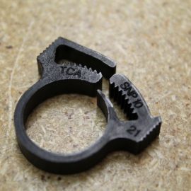 #10 Black Plastic Hose Clamp (Packed Bags of 6)