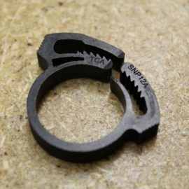 #12 Black Plastic Hose Clamp (Packed Bags of 6)