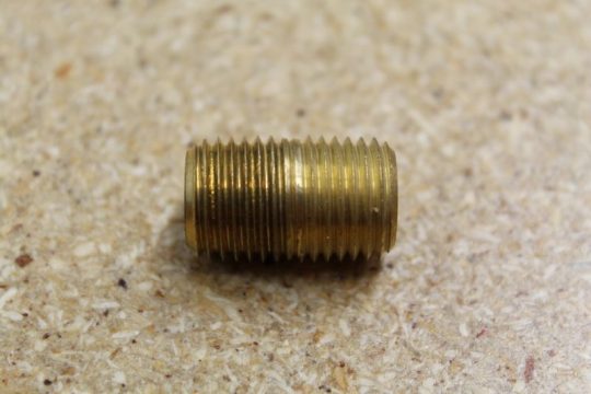 Fitting-1/4" Brass Close Nipple