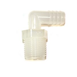 Fitting-1/2" Barb X 1/2" MPT  Elbow (Nylon)