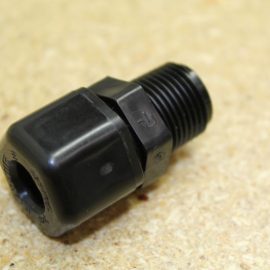 Fitting-3/8" Compression X 3/8" MPT Poly. Male