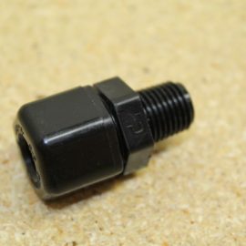 Fitting-3/8" Compression X 1/4" MPT Poly. Male