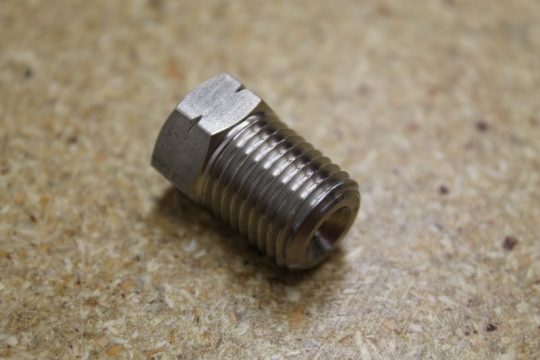 Fitting-1/4" Mpt X1/8" Fpt X 0.093 Orifice (SS)C/M Purge Port W/Tool Mark