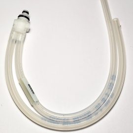 Dual Port (In-Line) Male Bulkhead Coupling Body Adapter with Tubing