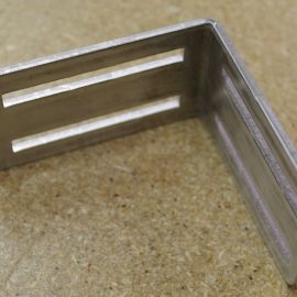 Sm. Alum. Split Air Double Slotted Bracket 3.25" X 2.40"