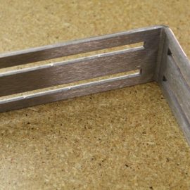 Lg. Alum. Split Air Double Slotted Bracket 5.25" X 4.40"