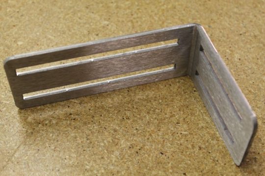 Lg. Alum. Split Air Double Slotted Bracket 5.25" X 4.40"