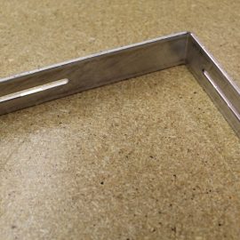 5.09 X 7.34 X 1.25 Alum. C.M Bracket with Slots (Also Used for Sinks)
