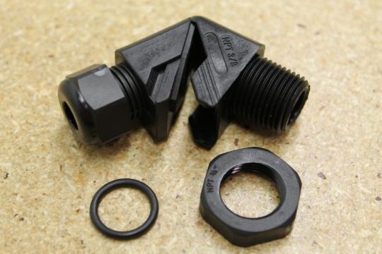 3/8"- 90° Strain Relief
