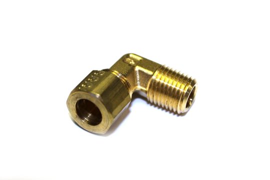 Brass Male Elbow Compression 3/8" In Tube, PK 10