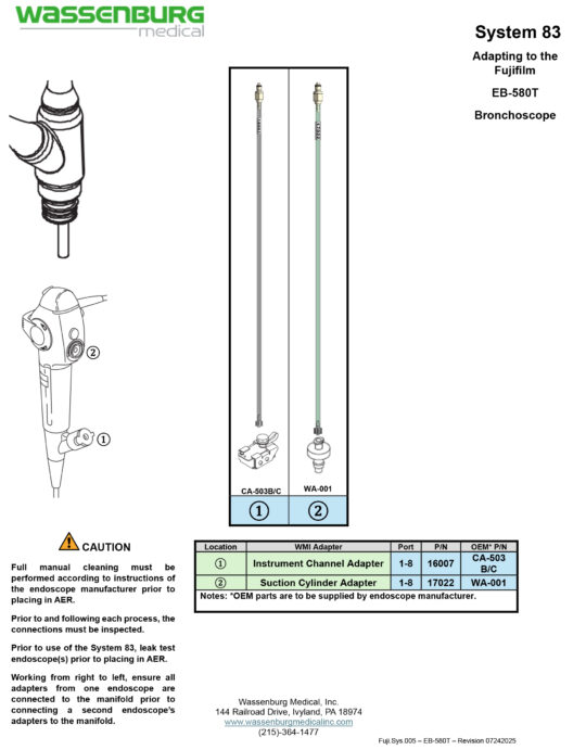 Adapting to Fujifilm EB-580T Bronchoscope
