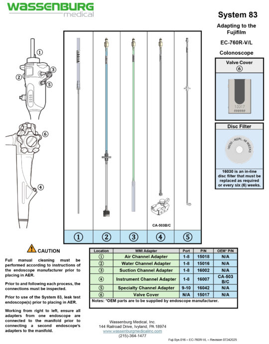 Adapting to Fujifilm EC-760R-V/L Colonoscope