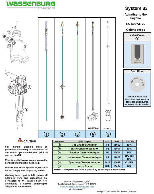 Adapting to Fujifilm EC-600WL v2 Colonoscope