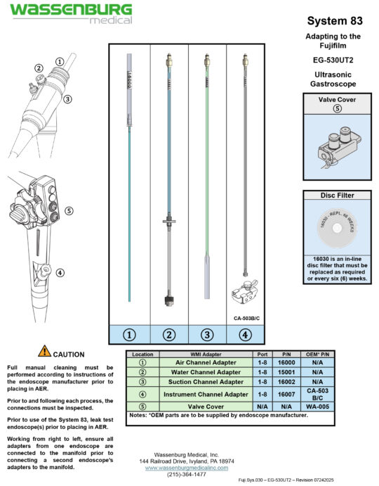 Adapting to Fujifilm EG-530UT2 Ultrasonic Gastroscope
