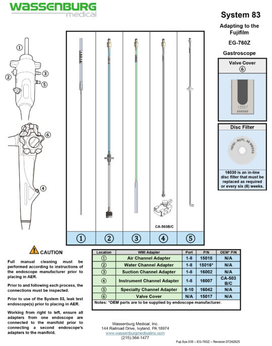 Adapting to Fujifilm EG-760Z Gastroscope
