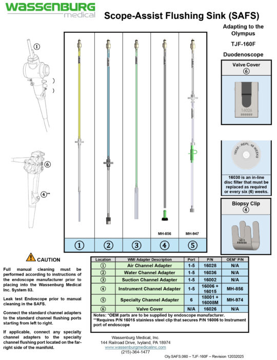Adapting to Olympus TJF-160F Duodenoscope