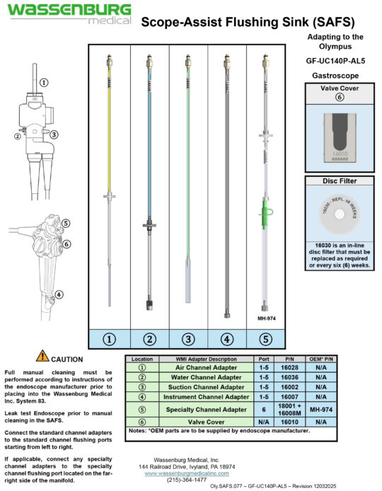 Adapting to Olympus GIF-UC140P-AL5 Ultrasonic Gastroscope