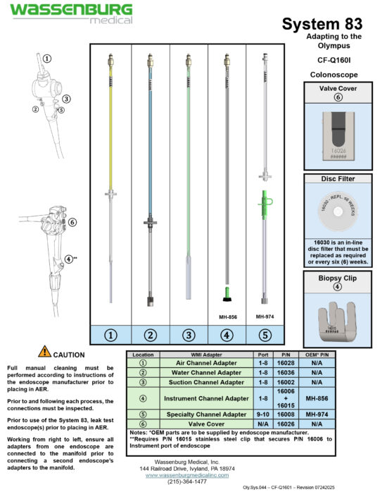 Adapting to Olympus CF-Q160I Colonoscope