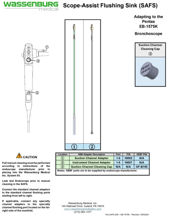 Adapting to Pentax EB-1575K Bronchoscope