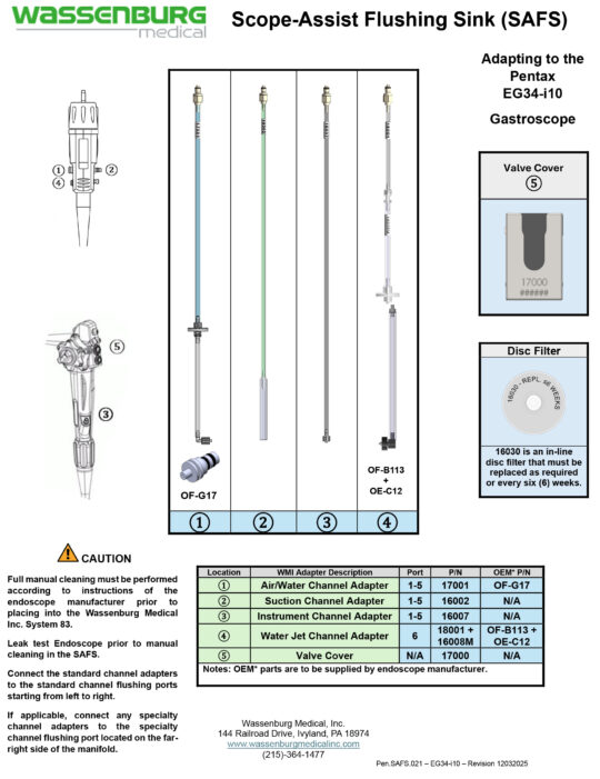 Adapting to Pentax EG34-i10 Gastroscope