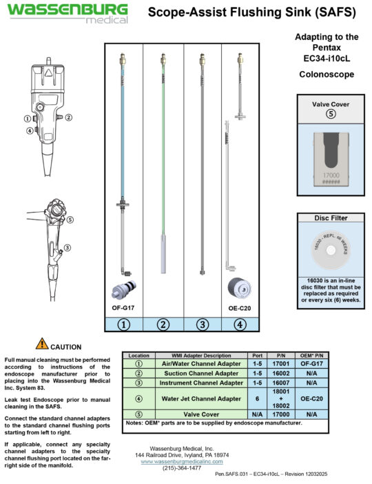 Adapting to Pentax EC34-i10cL Colonoscope