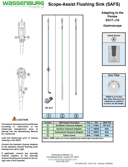 Adapting to Pentax EG17-J10 Gastroscope