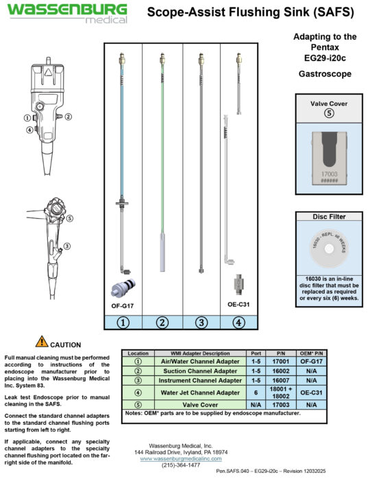 Adapting to Pentax EG29-i20c Gastroscope