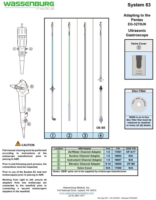 Adapting to Pentax EG-3270UK Ultrasonic Gastroscope