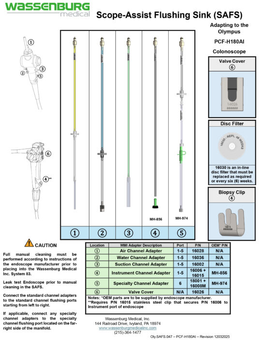 Adapting to Olympus PCF-H180AI Colonoscope