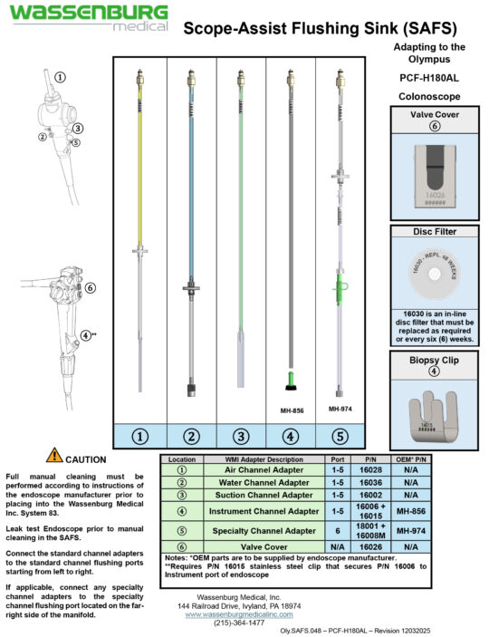 Adapting to Olympus PCF-H180AL Colonoscope