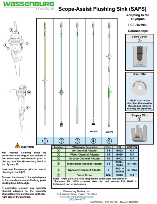 Adapting to Olympus PCF-HQ190L Colonoscope