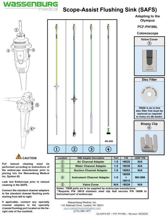 Adapting to Olympus PCF-PH190L Colonoscope