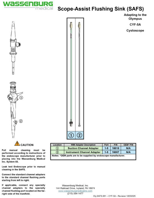 Adapting to Olympus CYF-5A Cystoscope