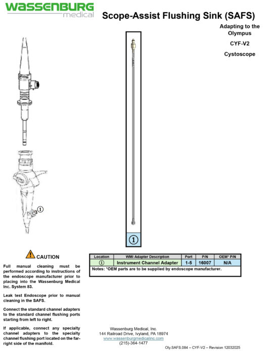 Adapting to Olympus CYF-V2 Cystoscope