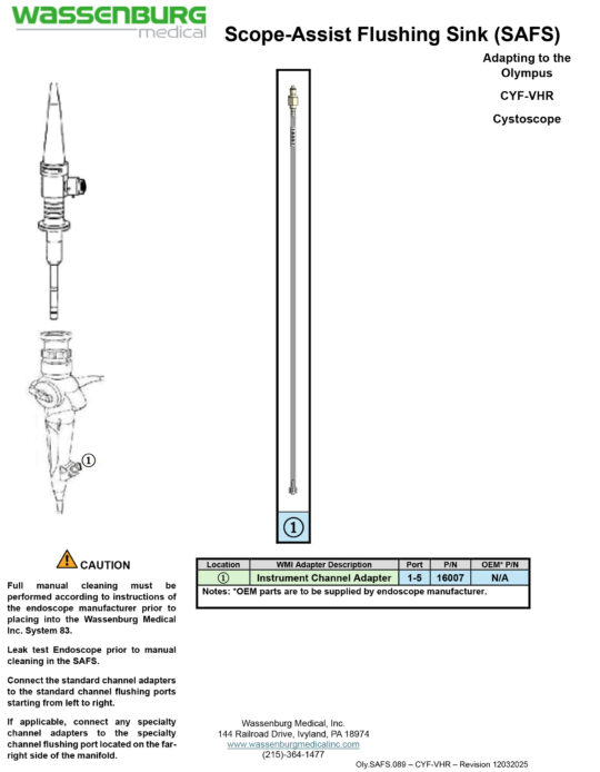 Adapting to Olympus CYF-VHR Cystoscope