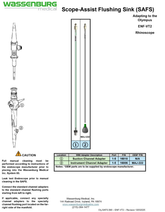 Adapting to Olympus ENF-VT2 Rhinoscope