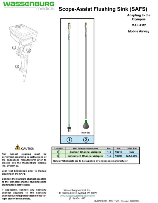 Adapting to Olympus MAF-TM2 Mobile Airway