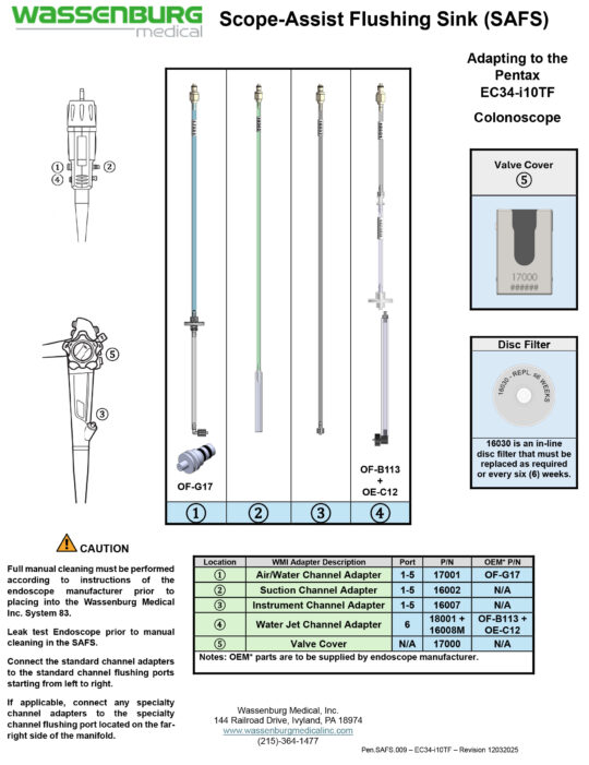 Adapting to Pentax EC34-i10TF Colonoscope