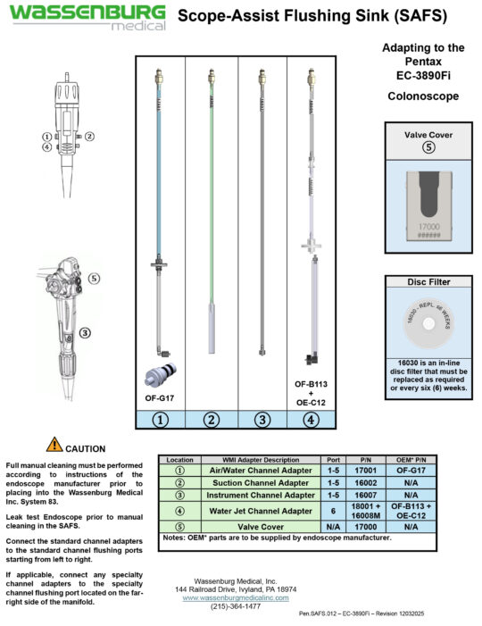 Adapting to Pentax EC-3890Fi Colonoscope
