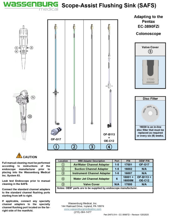 Adapting to Pentax EC-3890FZi Colonoscope