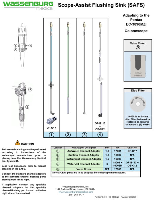 Adapting to Pentax EC-3890MZi Colonoscope