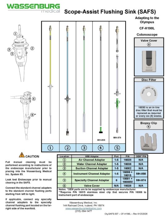 Adapting to Olympus CF-H190L Colonoscope
