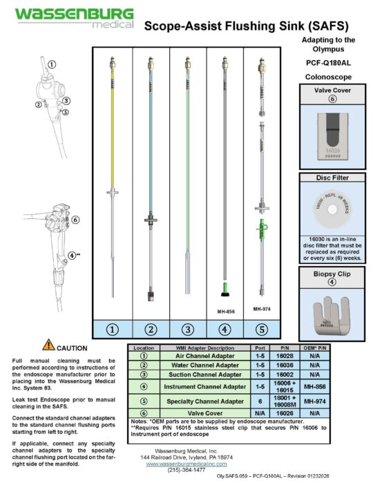 Adapting to Olympus PCF-Q180AL Colonoscope
